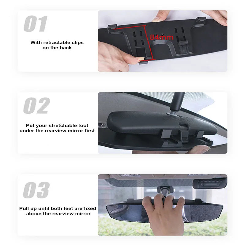 SEAMETAL Interior Car Rearview Mirror Universal Baby Mirror Rear View Mirrors Wide Angle Large Vision Safety Auto Accessories