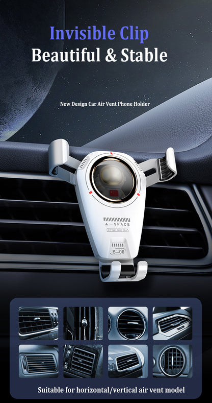 Universal Car Phone Holder Multifunctional 360 Degree Astronaut Theme Car Holder for Phone Car Air Vent Phone Holders for Your Car with Newest Metal Hook Clip, Air Vent Cell Phone Car Mount