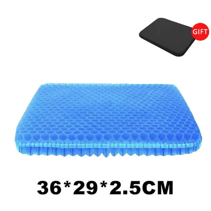 Car Gel Cooling Seat Cushion 3D Honeycomb Cool and Breathable Cool Ice Silk Car Home Office Chair Cushion Car Accessories