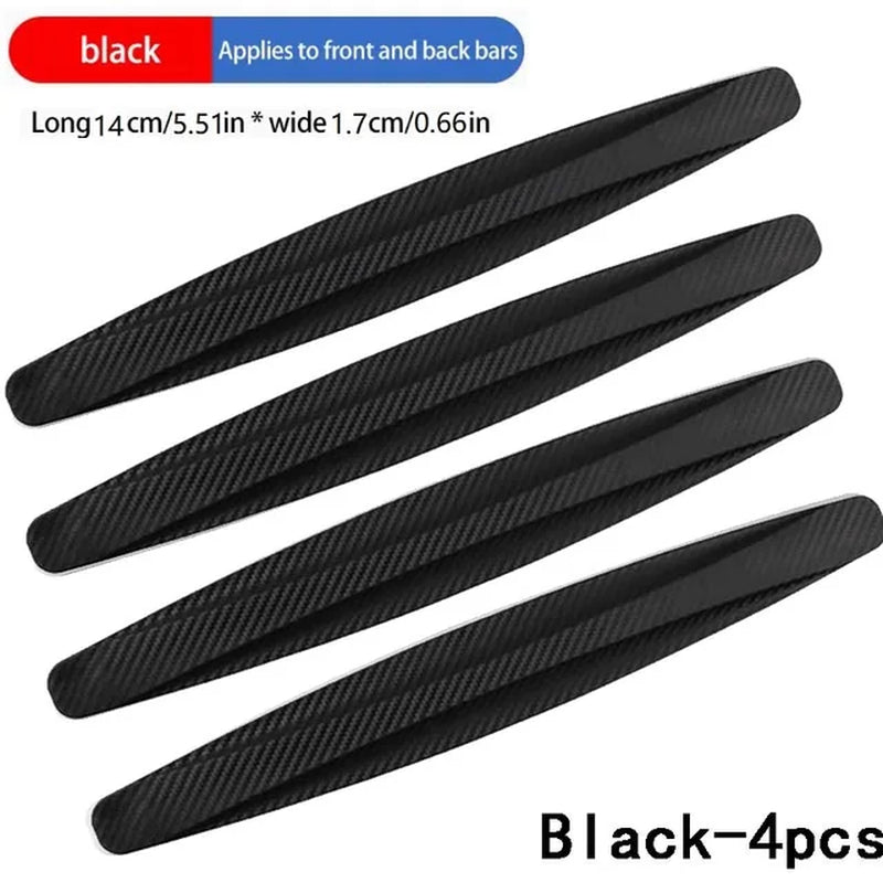 6/4 Piece Universal Front Rear Bumper Corner Protector Guard Car Anti-Collision Protection Decoration Strip Car Accessories New