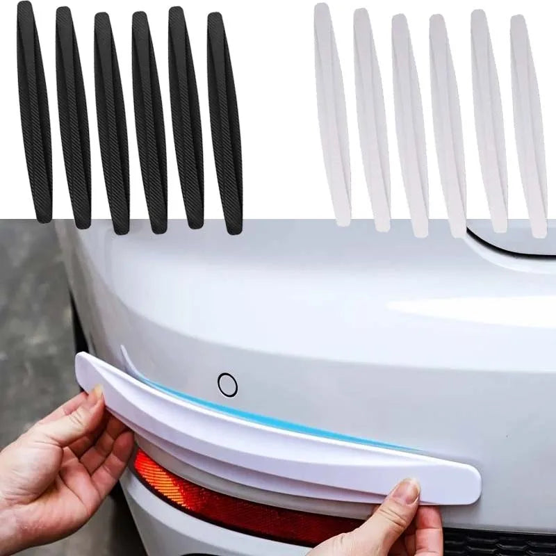 6/4 Piece Universal Front Rear Bumper Corner Protector Guard Car Anti-Collision Protection Decoration Strip Car Accessories New