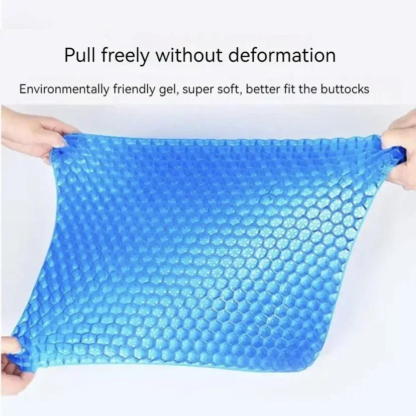 Car Gel Cooling Seat Cushion 3D Honeycomb Cool and Breathable Cool Ice Silk Car Home Office Chair Cushion Car Accessories