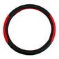 Blue/Red/Gray Anti-Slip Leather Car Steering Wheel Cover for 37-38.5CM Universal Car Steering Wheel Protective Cover