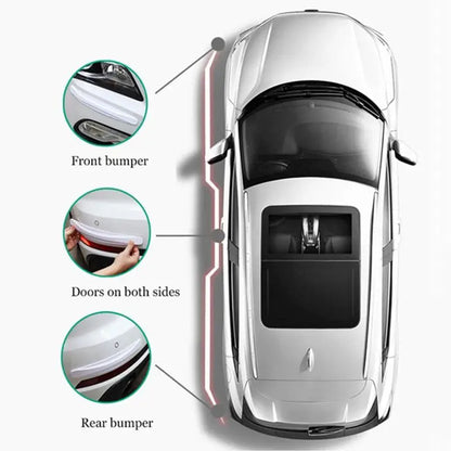 6/4 Piece Universal Front Rear Bumper Corner Protector Guard Car Anti-Collision Protection Decoration Strip Car Accessories New