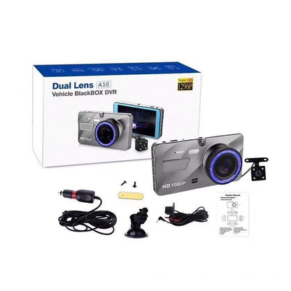 Car Dash Cam Kit Front and Rear Camera Full HD 1080P DVR Recorder Night Vision