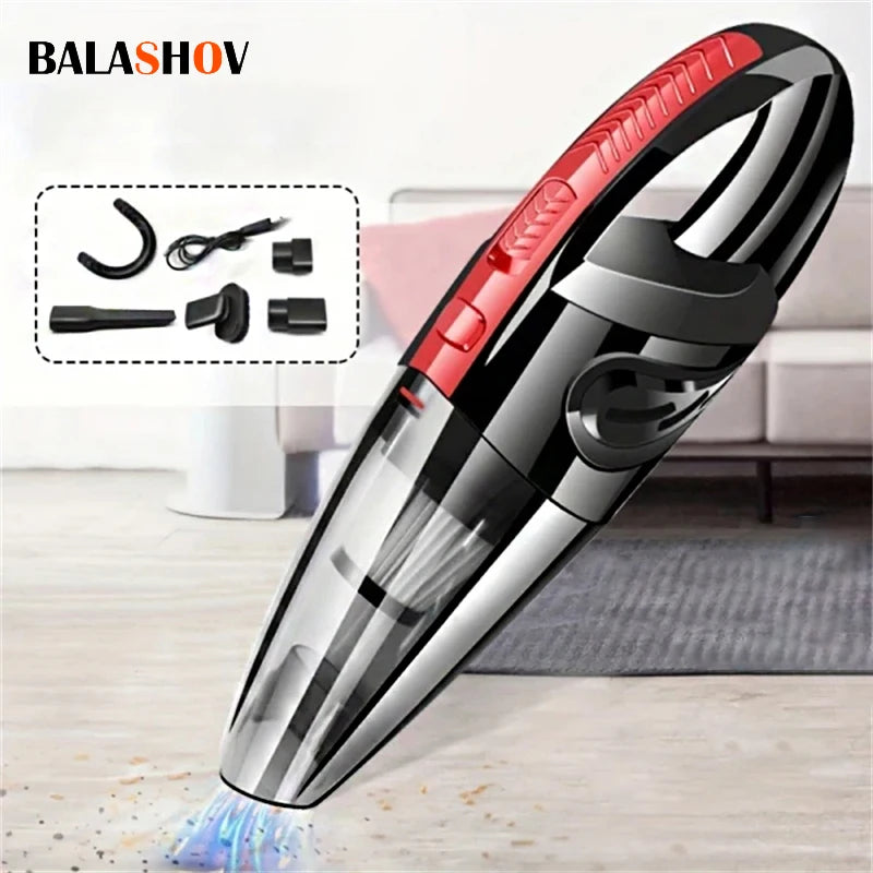 Portable Wireless Vacuum Cleaner Powerful Suction Rechargeable Handheld Vacuum Cleaner Quick Charge for Car Home Pet Hair