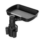 Dual Cup Holder Expander Adjustable for 360°Rotating Multifunctional Car Seat Cup Holder Snack Tray Drink Holder