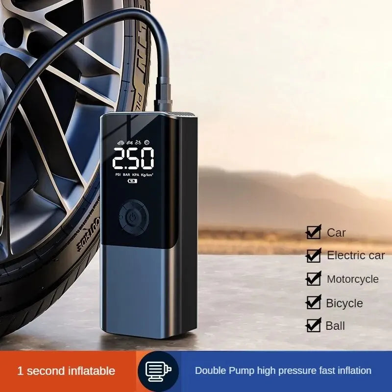 Car Wireless Air Pump Portable Car Air Pump Electric Car Tire Car High Pressure Air Pump Treasure